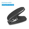 Mini Metal Single Hole Puncher 1 Hole Paper Punch 8 Sheet Capacity 6mm Holes Reduced Effort with Scraps Collector for