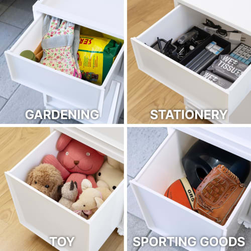 Tenma Fits Case FC40, a fully assembled storage case for use in the kitchen or laundry room. Its 40cm depth makes it perfect for space-saving storage.