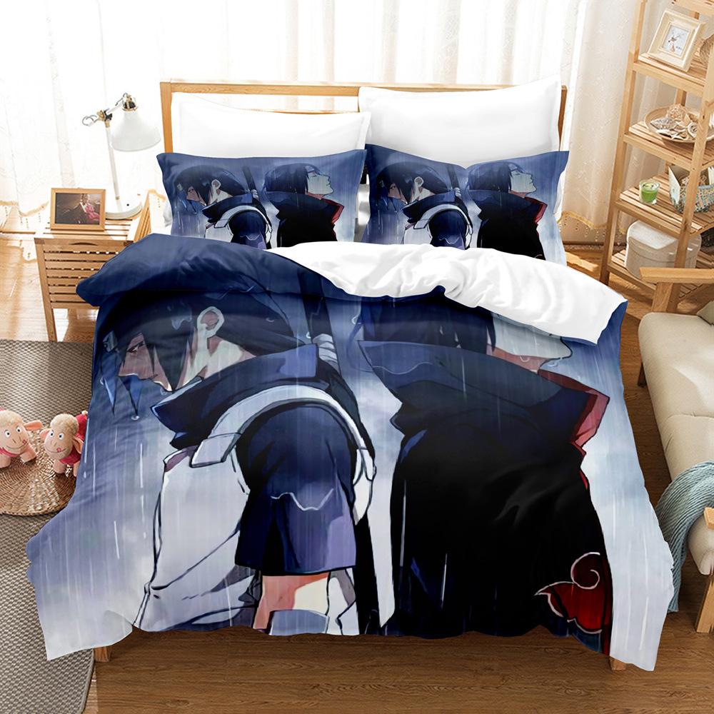 Home Textiles Naruto Quilt Cover 3D Digital Printing Three-Piece Set