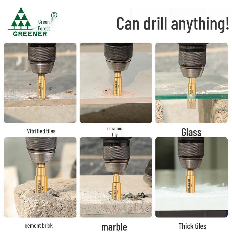 Green Forest 6mm Magnetic Hole Saw for Glass, Marble, & Vitrified Tile.