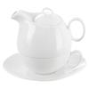 Dzbanek Porcelanowy Z Filiżanką Do Zaparzania Picia Kawy Herbaty Ziół