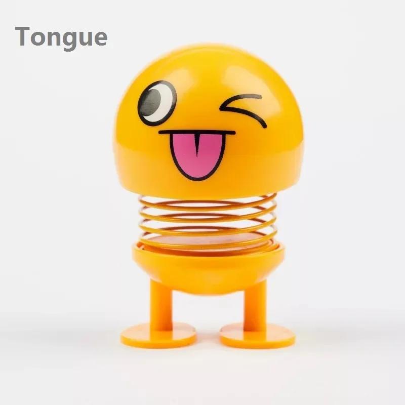 Spring Bobblehead Doll Car Decoration Cute Toy Simulation Lovely Dashboard Ornament for Car Styling and Interior Decor