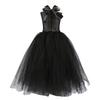 Black Mesh Cosplay Dress Black Tulle Black Mesh Princess Dress Evil Queen Outfit  All Saint's Day