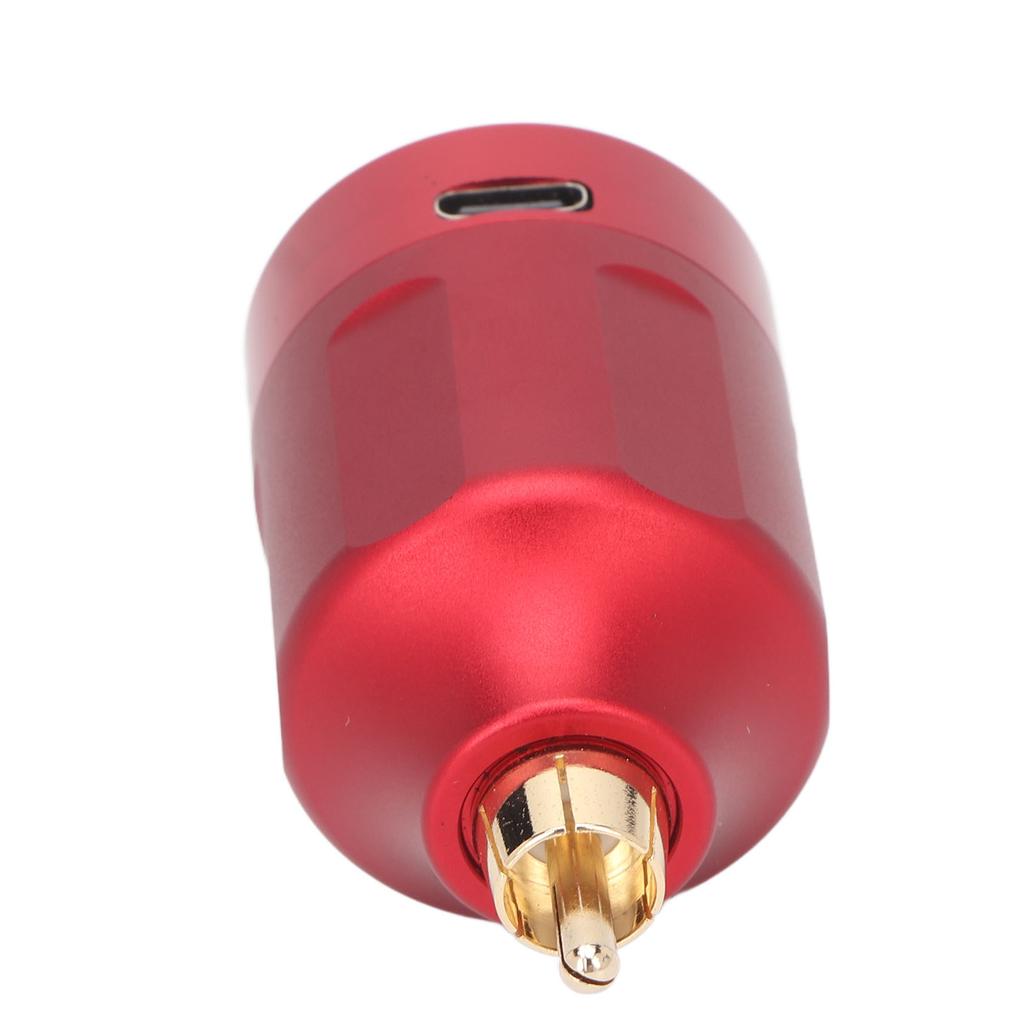 Tattoo Power Supply Wireless 4‑12V DC5V 1A LCD Display 1200mAh USB Rechargebale RCA Tattoo Pen