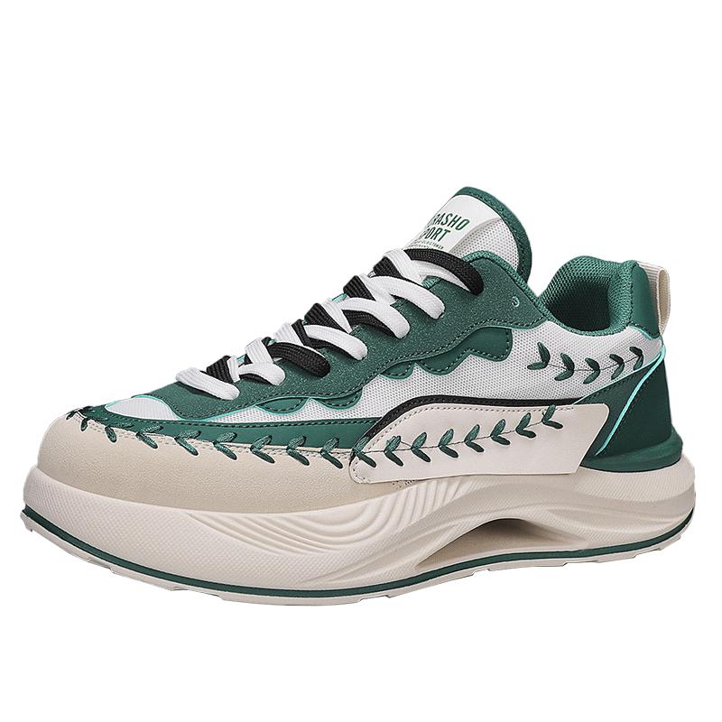 Men's fashionable height-increasing loafers, walking tennis shoes, running shoes, casual sports shoes, men