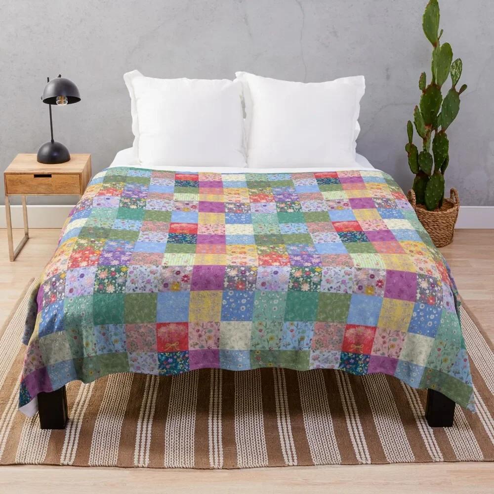 

Лоскутное одеяло из рук в руки от Tea with Xanthe Плед Тонкие одеяла для дивана 30x40in