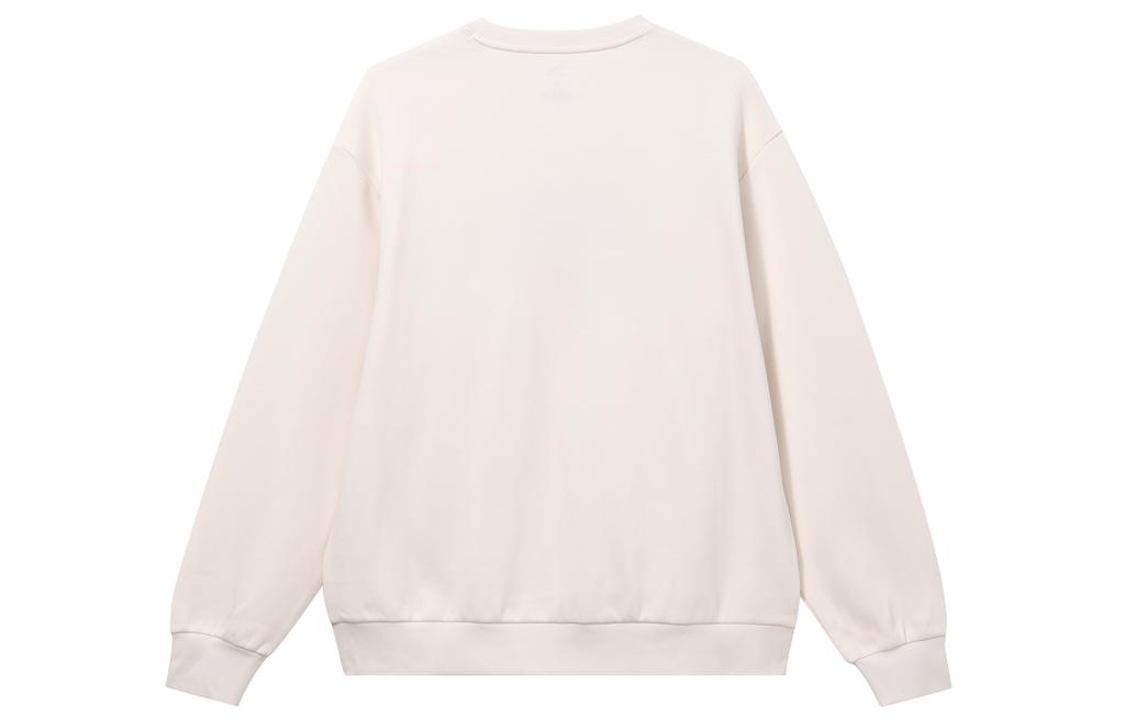 Men's Sweatshirt Anta Lifestyle Collection Sports Lifestyle Collection Sweatshirt Unisex Coix Seeds White