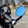YCHOICEAUMO Bar End Mirror, Motorcycle Mirror, Motorcycle Mirror, CNC Aluminum, Lightweight, Motorcycle, Left and