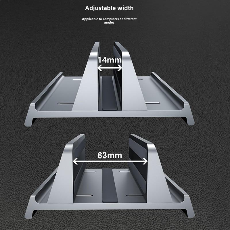 3-in-1 Aluminum Vertical Stand for Laptop, Tablet, and Phone Storage