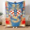 Hrvatski nogometni savez HNS Print Flannel Blanket High Quality Warm Comfortable Cover for All Seasons Perfect for Gifts Home Deco