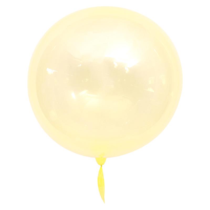 

18/24/36 inch Bobo Balloons Round Helium Transparent Balloons Wedding Birthday Party Decor 18 inch жовтий