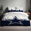 Copripiumino Fatto a Mano Dallas Cowboys Set Lenzuola Tre Pezzi Nome Personalizzato Biancheria da Letto per Compleanno Coperta Trapuntata Regalo di Natale Halloween Ritorno a Scuola.