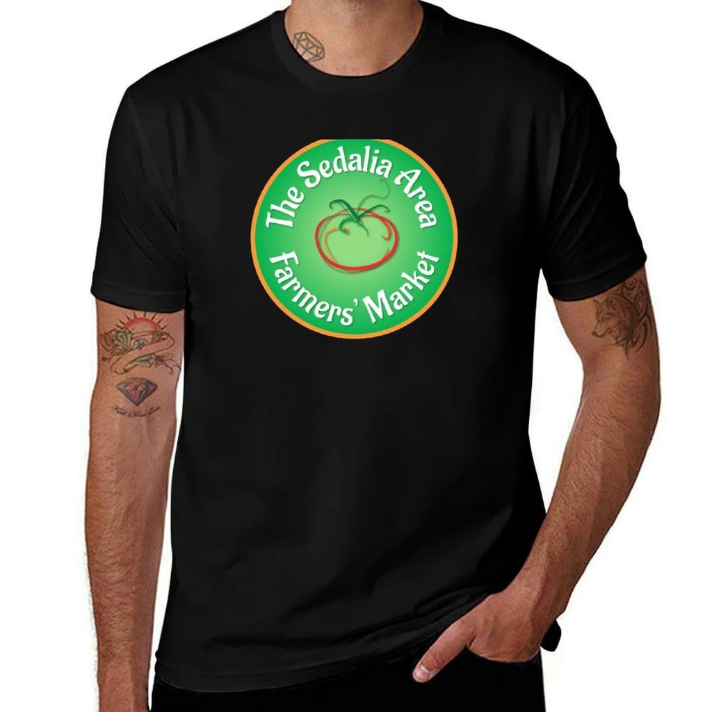Sedalia Area Farmers Market Round Logo TShirt Summer Festival TShirt
