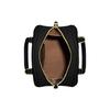 New COACH Sydney Cross Grain Leather Dome Bag, Handbag, Shoulder Bag, Crossbody Bag Small Women's Black CA202-IMBLK