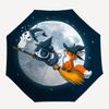 1pc Halloween Night Auto Open/close, All-Season Portable Folding Umbrella for Women & Men, Travel, Everyday, Formal Events - Compact Luxury Parasol, O