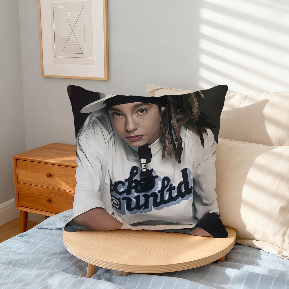 Singer T-Tom Kaulitz Cushion Cover Home Office Convenient Nordic Simplicity Hit With Zipper Cushion Cover