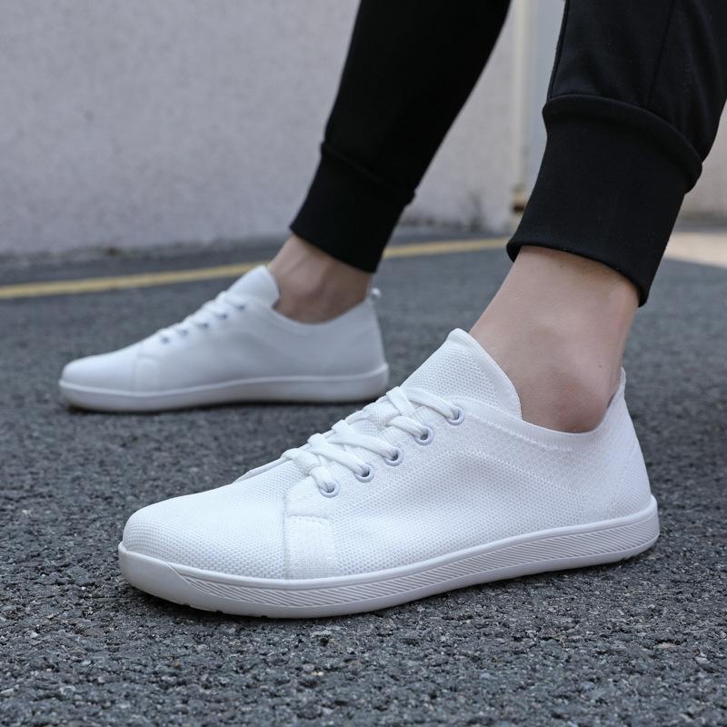 Wide Toe Flyknit Breathable Sneakers for Hiking - Plus Size, Unisex, Casual, Loose Fit