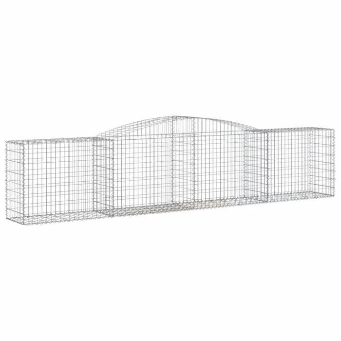 VidaXL 8x Arched Gabion Baskets Arched Gabion Cages Gabion Walls Garden Fences Terrace Outdoor 3146989