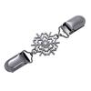 Rhinestone Snowflake Brooch Pins for Women Sweater Clip Vintage Hollow Out Shawl Cardigan Clasp Waist Fixing Button Accessory
