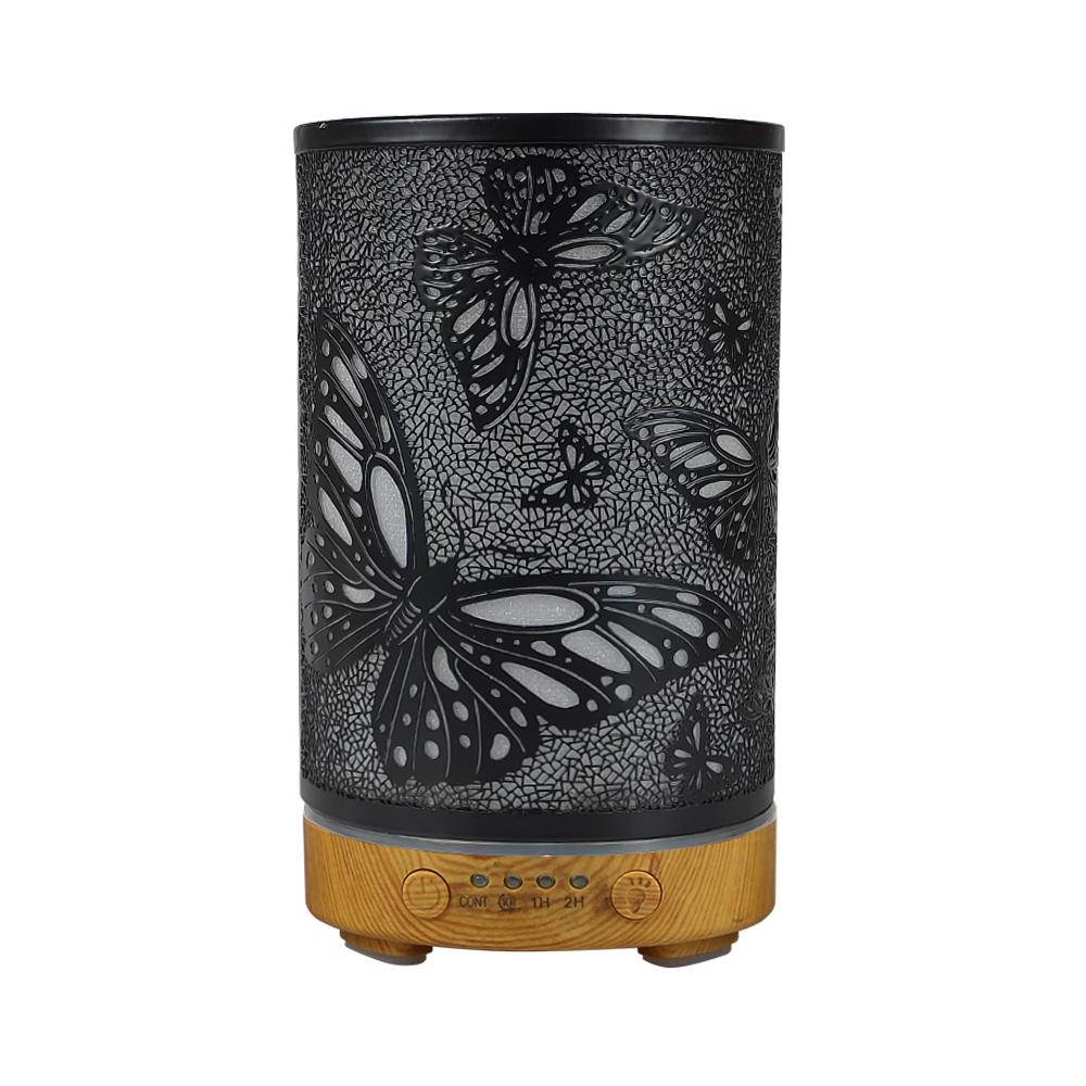 100ml Scent Diffuser Timing Function Colorful Butterfly Electronic Ultrasonic Air Humidifier Mist Maker with LED Night Lights
