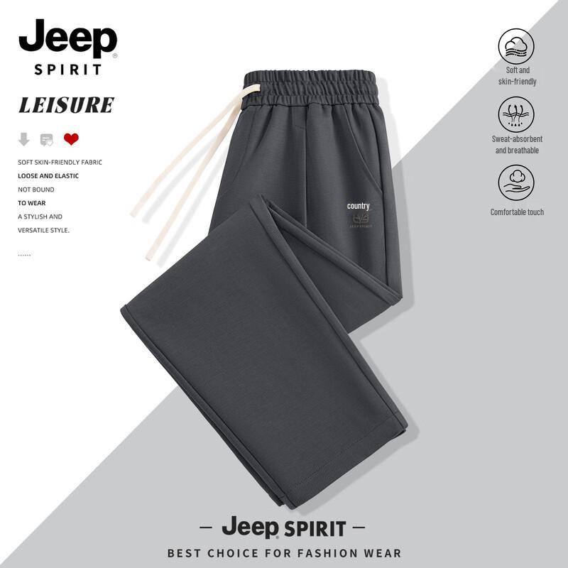 

JEEP SPIRIT Men s 2025 Spring/Autumn Loose Fit Casual Trousers 2XL