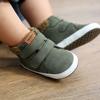 Infant Baby Boys Girls High-Top Sneakers Soft Anti-Slip Sole PU Leather Warm Toddler Newborn Prewalker First Walking Crib Shoes 0-18M