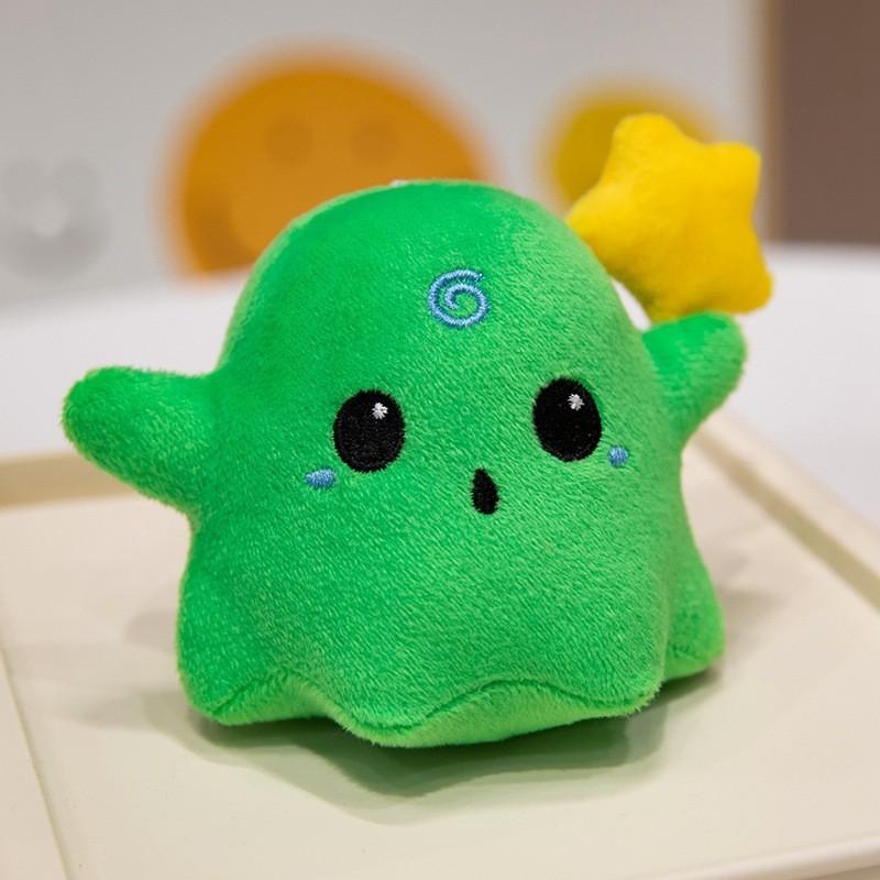 Charming Ghost Plush Backpack Accessory In Various Colors Soft And Cute Short Plush Toy