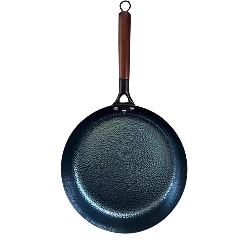 Zhangqiu Handmade Flat Bottom Iron Frying Pan