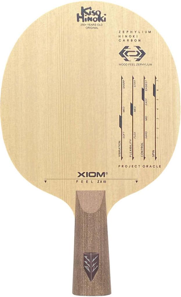 XIOM Table Tennis Racket Feel ZX III CP Chinese Pen Holder Table Tennis 21707 (CP) J.T.T.A (Japan Association)