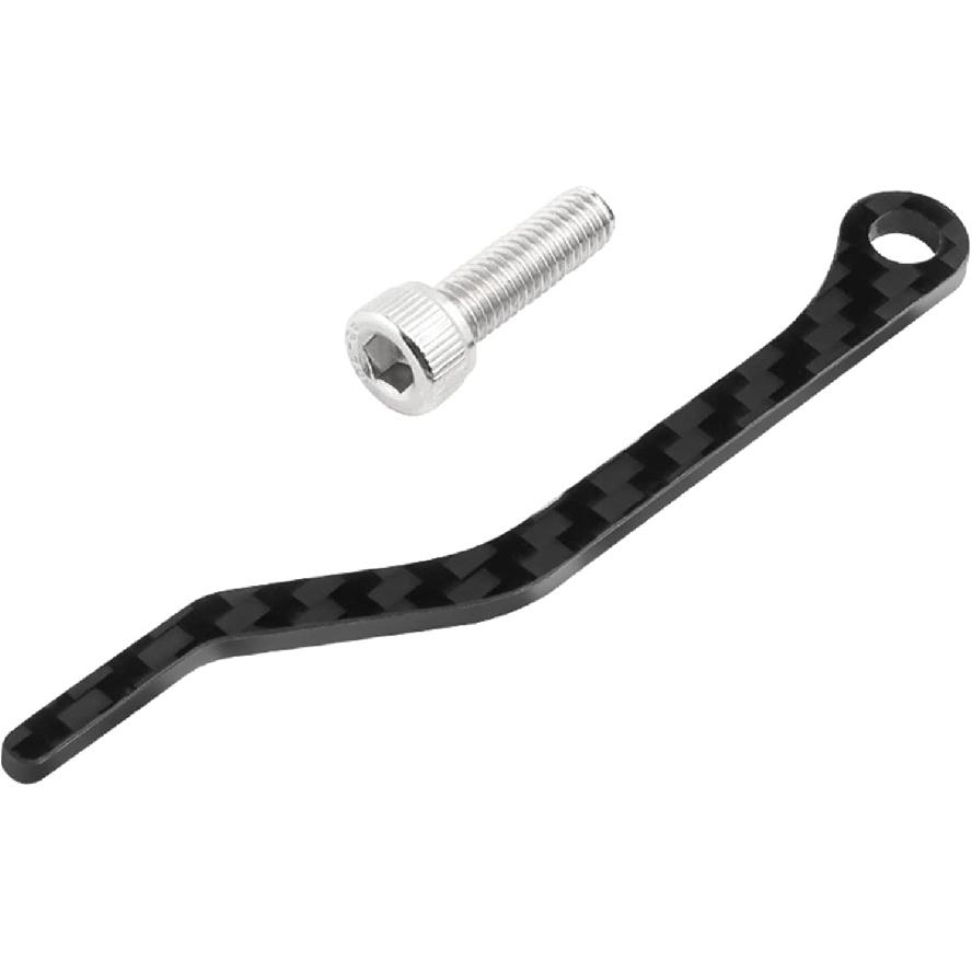 Black Carbon Fiber Chain Stabilizer Drop Keeper Road Bike Chain Catcher Anti-Drop Chain Guide Bike Accessories Chain Guide Drop Catcher Bike Chain