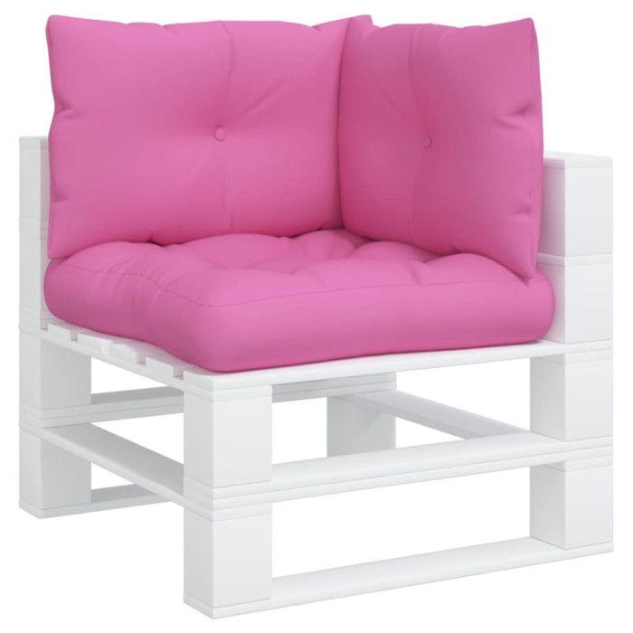 VidaXL Coussins de palette 3 pcs rose tissu Oxford 360876