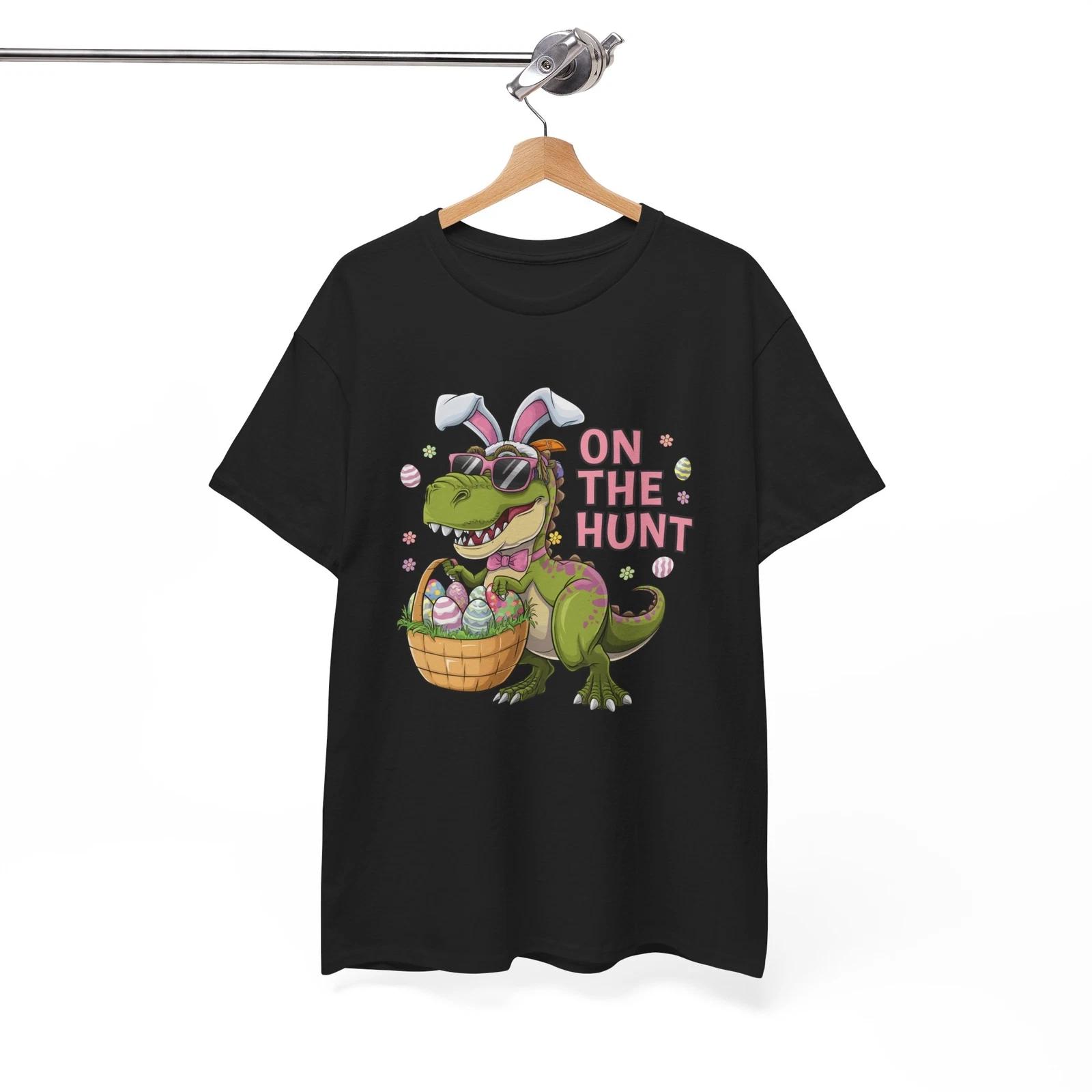 Dinosaur T-Shirt | Easter Dino Hunt Bunny TRex | T-Rex Jurassic Lover 2XL
