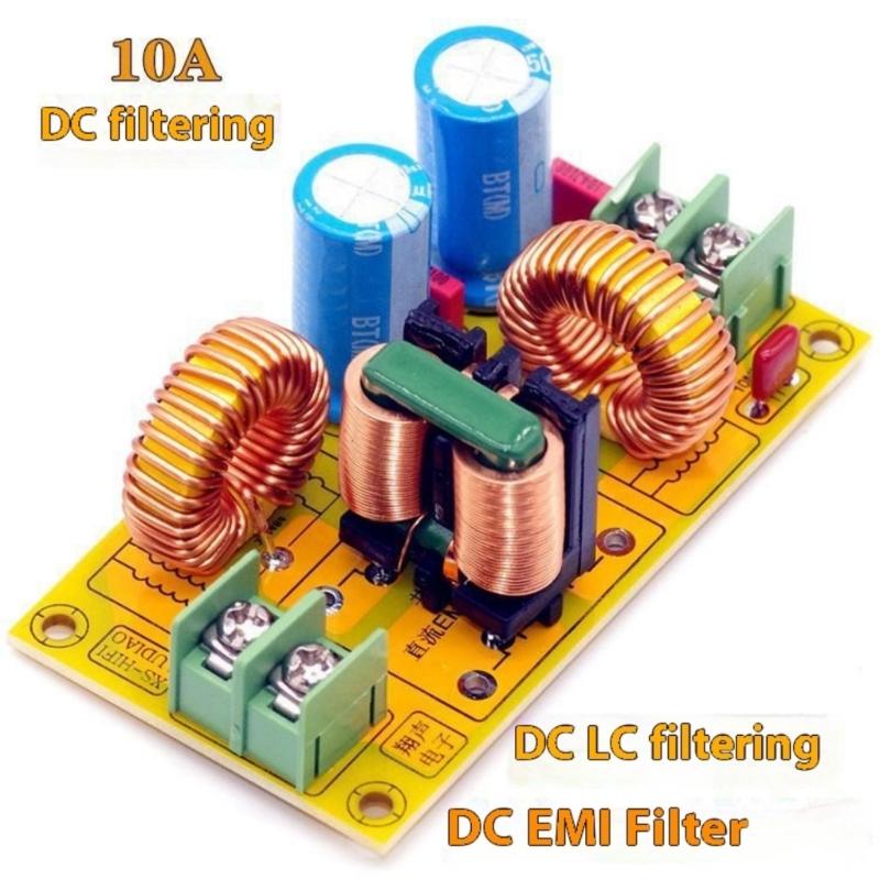 10A DC0-50V Power Filter Board Suppression Module High Current LC Filter Circuit Board for Wide Applications