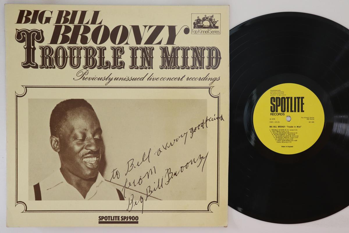 

LP Пластинка БИГ БИЛЛ БРУНЗИ - Trouble In Mind SPJ900 SPOTLITE 1978 UK Блюз Б/У