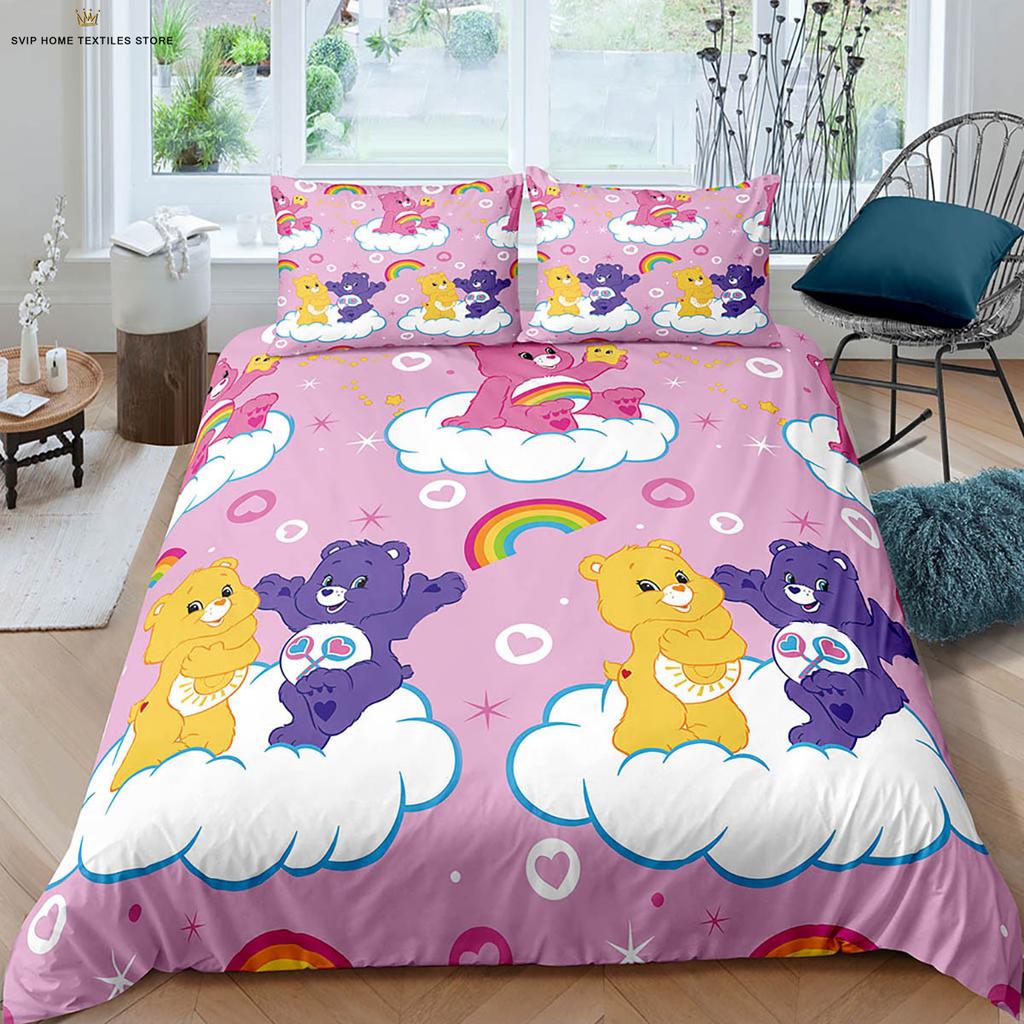 Comforter Animated Cartoon 3D Stereo Printing Children'S Room Bedding Set Three-Piece Set 3 Pieces