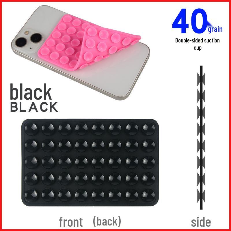 Double-Sided 40-Suction Cup Silicone Phone Holder: Strong Adhesive, Non-Slip Design