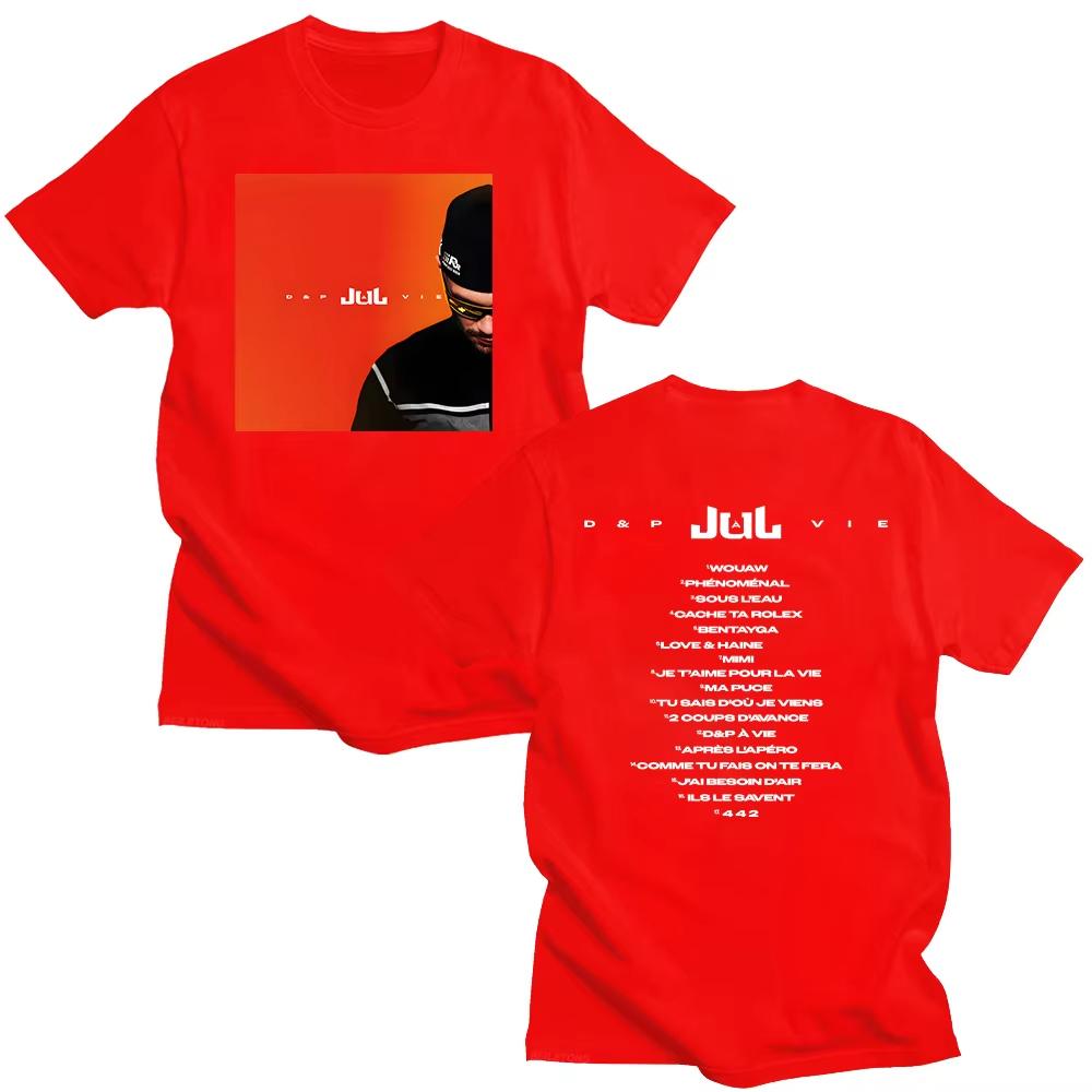 Jul Rapper 2026 Nuovo bestseller Uomo 100% Cotone Y2k Grafica Album Stampata stile hiphop maglietta Donna Estate hawaiana lusso T-shirt
