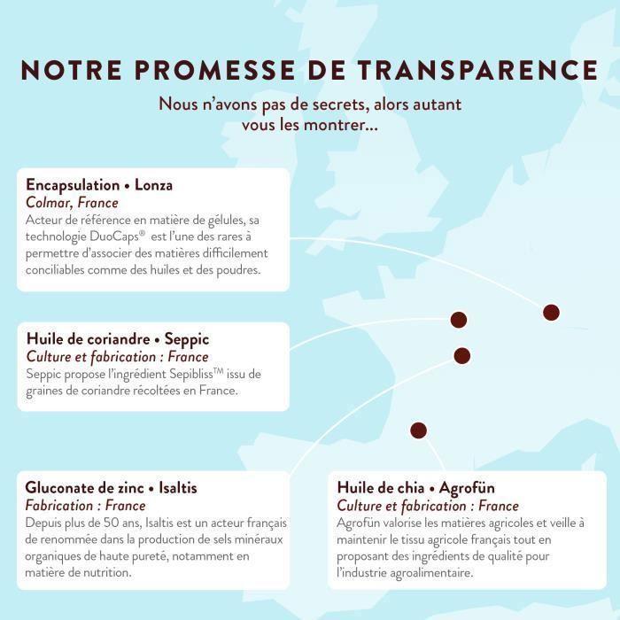 Probiotikum Čistá pleť - Nedokonalosti & Akné - Zinek + Kopřiva - 60 kapslí Vegan - Nutri&spol