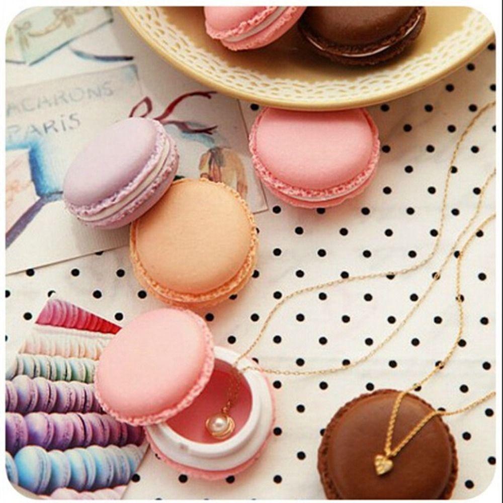 Moisture-proof Macaron Jewelry Box Candy Color Medicine Box Fashion Mini Storage Box  Desktop