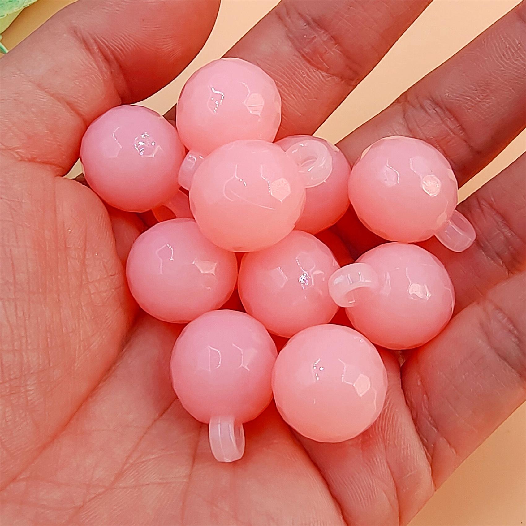 

Товары для домашней вечеринки, браслет-макарон ручной работы, детские подарки, ожерелье ярких цветов, бусины в форме фонарика, дети, сделай сам, 10 шт. розовый