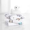 Aden Anais Washcloth Jungle Jam Set of 3 30x30cm Muslin Cotton with Loop Baby Gift WCADAB3048 +