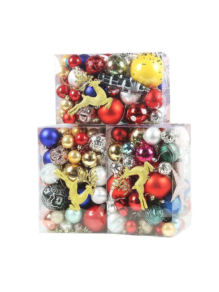 Christmas Decoration Gift: Colorful Hanging Balls & Clock Pendants for Tree Ornaments