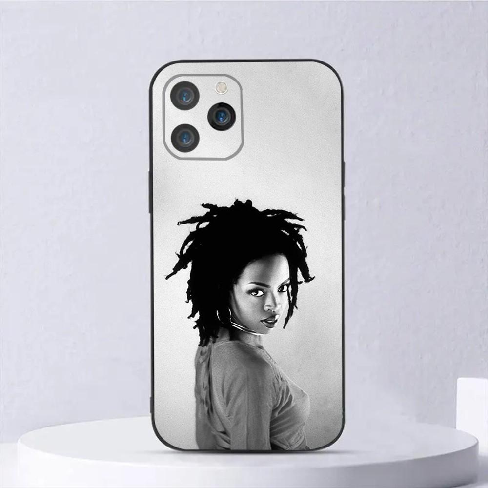 Singer Lauryn Hill Phone Case For iPhone 15,14,13,12,11,Plus,Pro Max,XS,X,XR,SE,Mini,8,7 Soft Silicone Black Cover