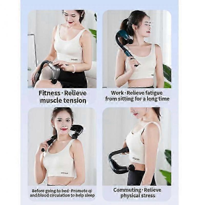 Electric Fascia Gun Massager Body Relaxation Trigger Point Massage Machine for Fitness Hammer Home Handheld Hammer
