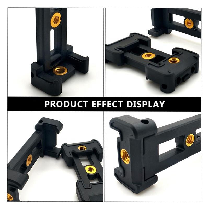 Takenoken Foldable Mobile Phone Clip Holder Plastic Camera Mount and Tripod Mount Hot Shoe Retaining Clamp for Cell Phone