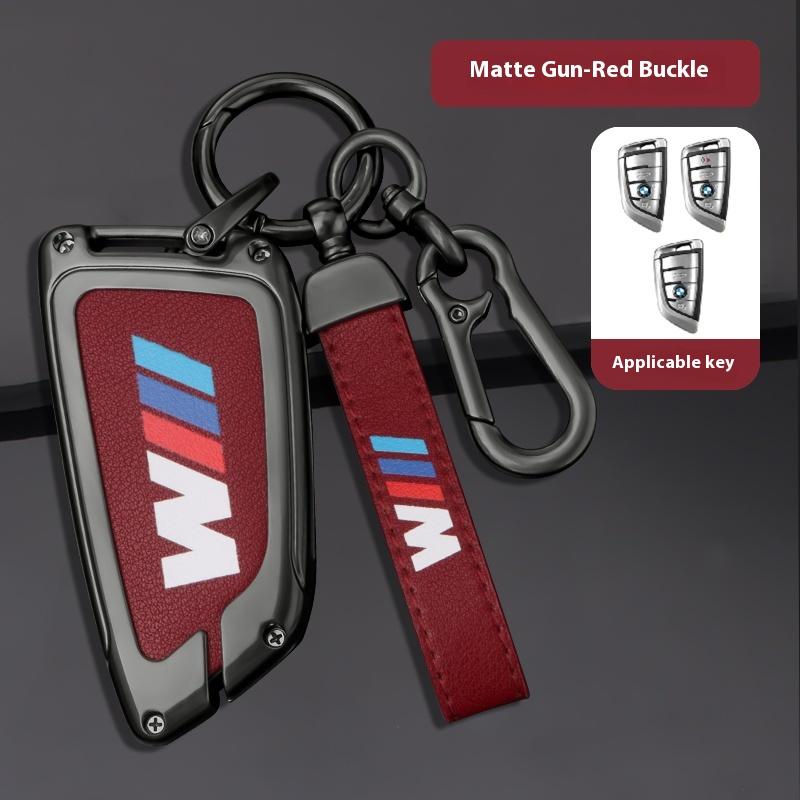 For BMW M E39 E46 E60 E90 F25 F15 F10 F20 F30 F01 G05 G20 X1 X3 X5 Car TPU Zinc Alloy Key Case Bag Car Key Chain Metal Key Shell