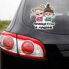 Children's Self-Adhesive Car Stickers Waterproof Flower Decals for Rear Windows And Bumpers Decoration  HE22