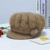 New middle-aged and elderly hats women's winter plush wool hats mother hats elderly hats knitted hats wholesale