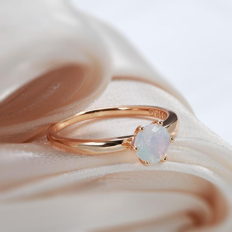 Kinel Simple Fashion Rose Gold Wedding Rings For Women
