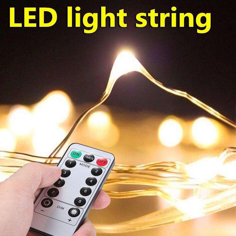 Buy Led Remote Control Copper Wire Button Light String for Energy